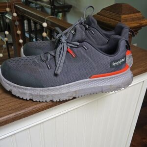 Timberland PRO Gray and Orange Steel Toed Shoes